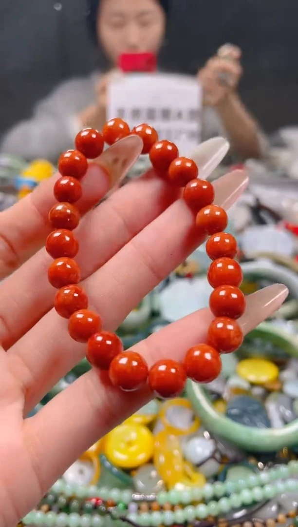 【闪购商品】翡翠颈饰未镶嵌8-9MM/T/翡翠A货一图一物