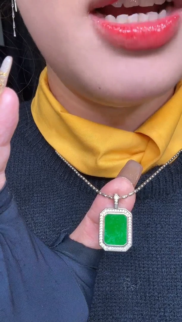 银S925镶嵌定制翡翠50定制翡翠-多样性发货（发其一）