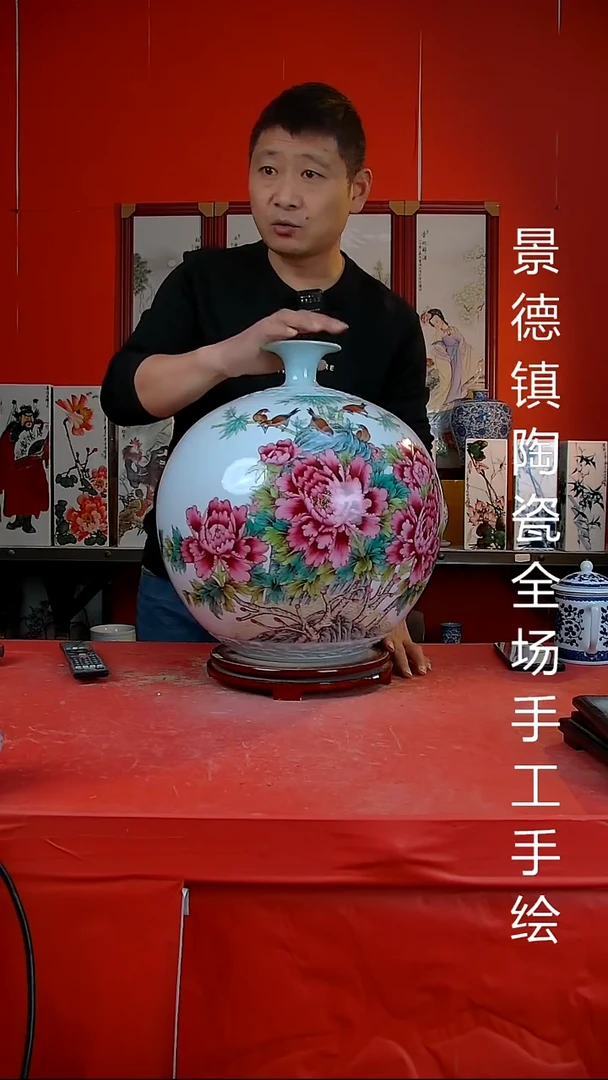 摆件景德镇陶瓷 全场手工手绘