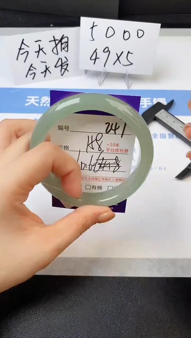 【闪购商品】石英质玉手镯未镶嵌s247-DB-60.6