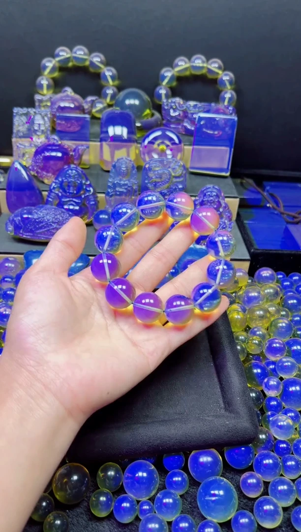 多米尼加净水蓝20m手串