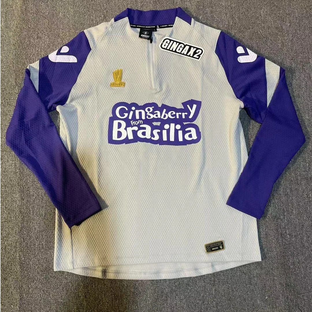 GINGAX2劲加运动24秋冬足球训练半拉链服提花高弹新品ADV球员版
