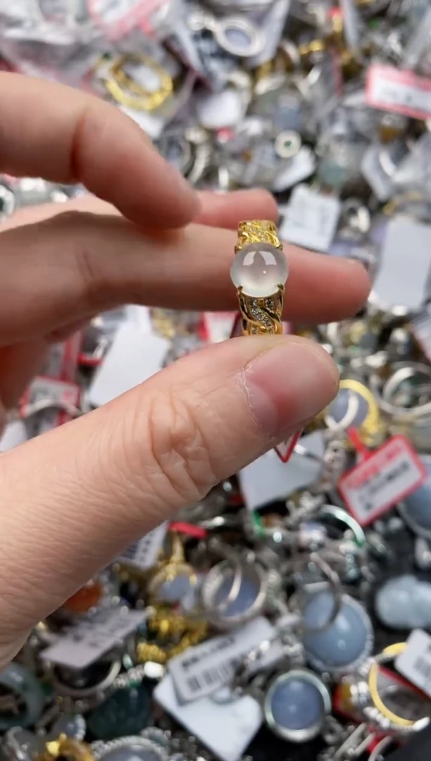 银S925镶嵌戒指翡翠333-----6