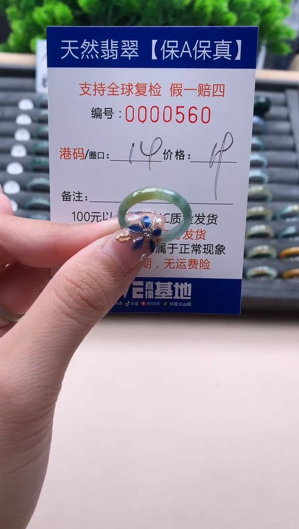 未镶嵌戒指翡翠  560