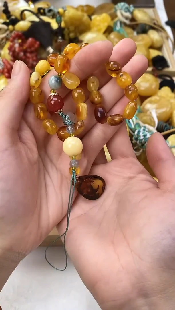 裸石琥珀未镶嵌天然琥珀蜜蜡