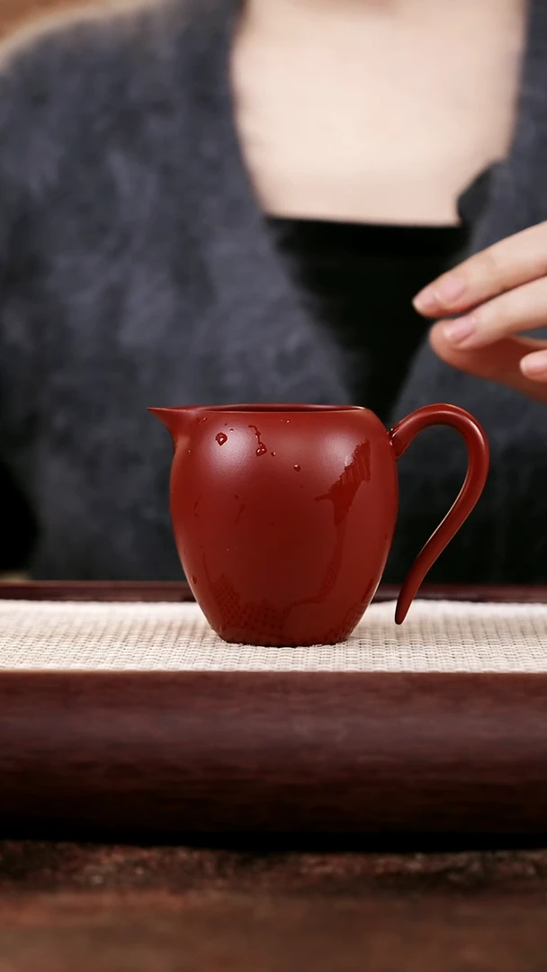 【闪购商品】语恬紫砂甄选炮【朱泥 公道杯】