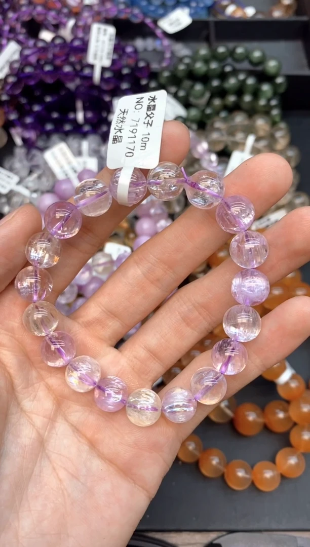 未镶嵌锂辉石手串A56彩锂辉10mm