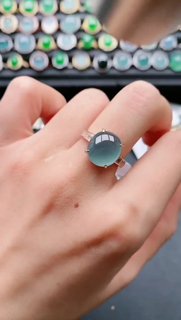 【闪购商品】翡翠戒指银S925镶嵌11111111