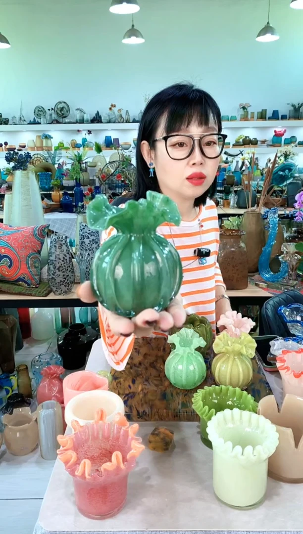 慕忆家手作琉璃花瓶