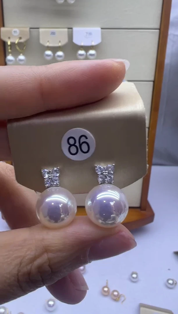 未镶嵌耳饰淡水珍珠86