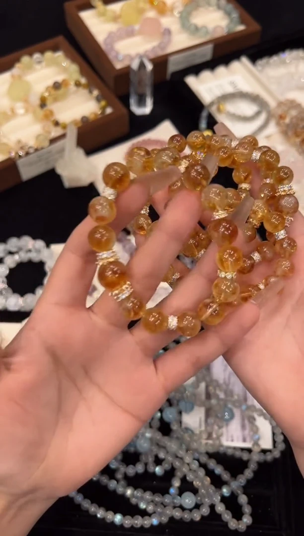 【闪购商品】水晶手链合金黄塔晶手链x1259