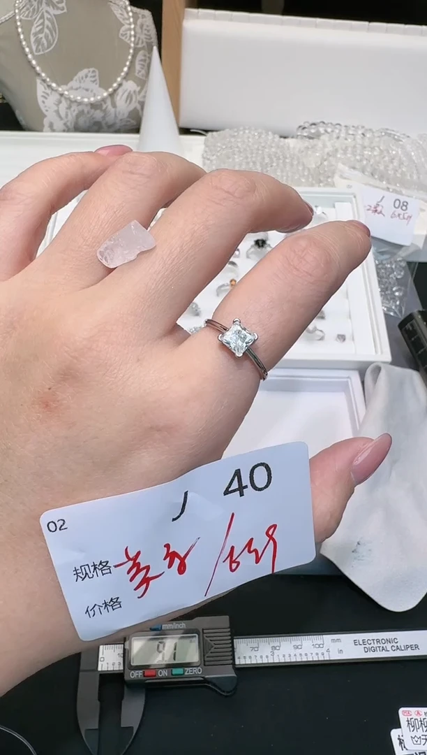【闪购商品】水晶珠宝半成品银S925镶嵌多样性发一J40