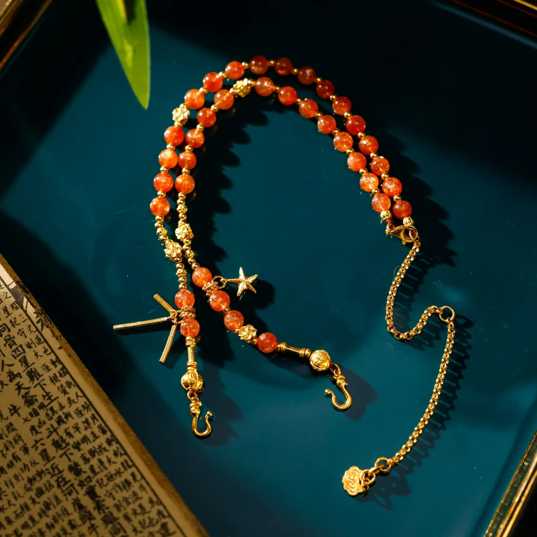 吉金佳懿设计链非遗古法黄金足金编绳原创设计手工