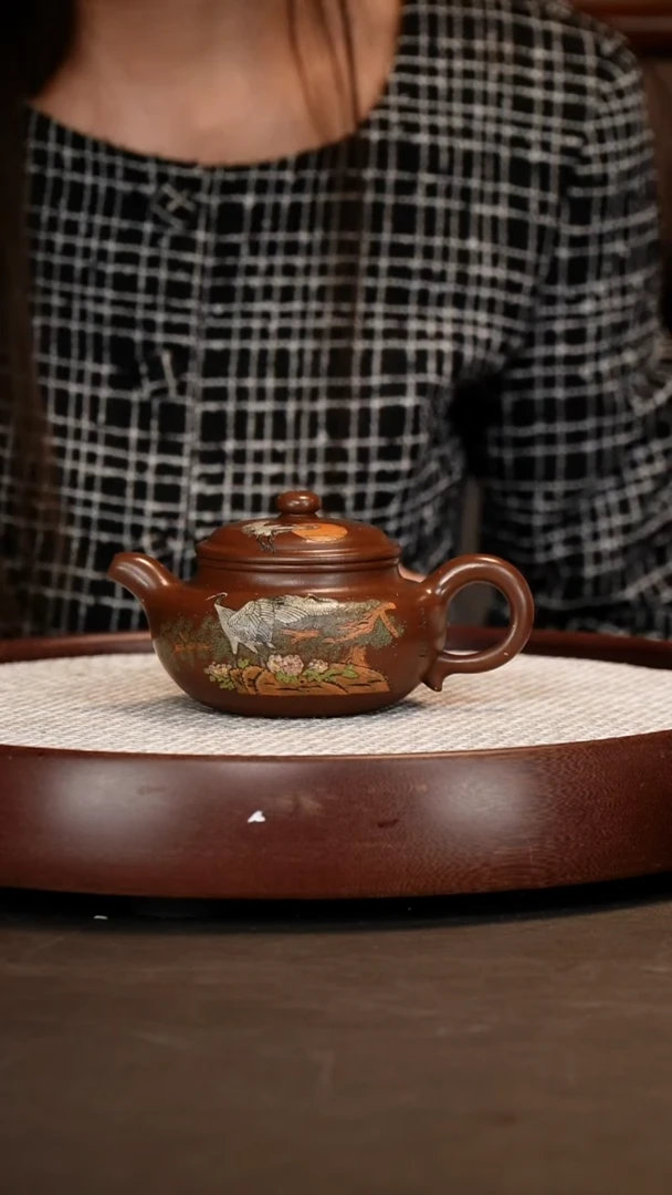 茶壶紫砂【赵丽娟】底槽清仿古   350CC