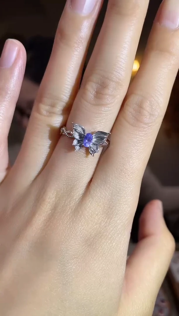 银S925镶嵌手饰坦桑石手饰