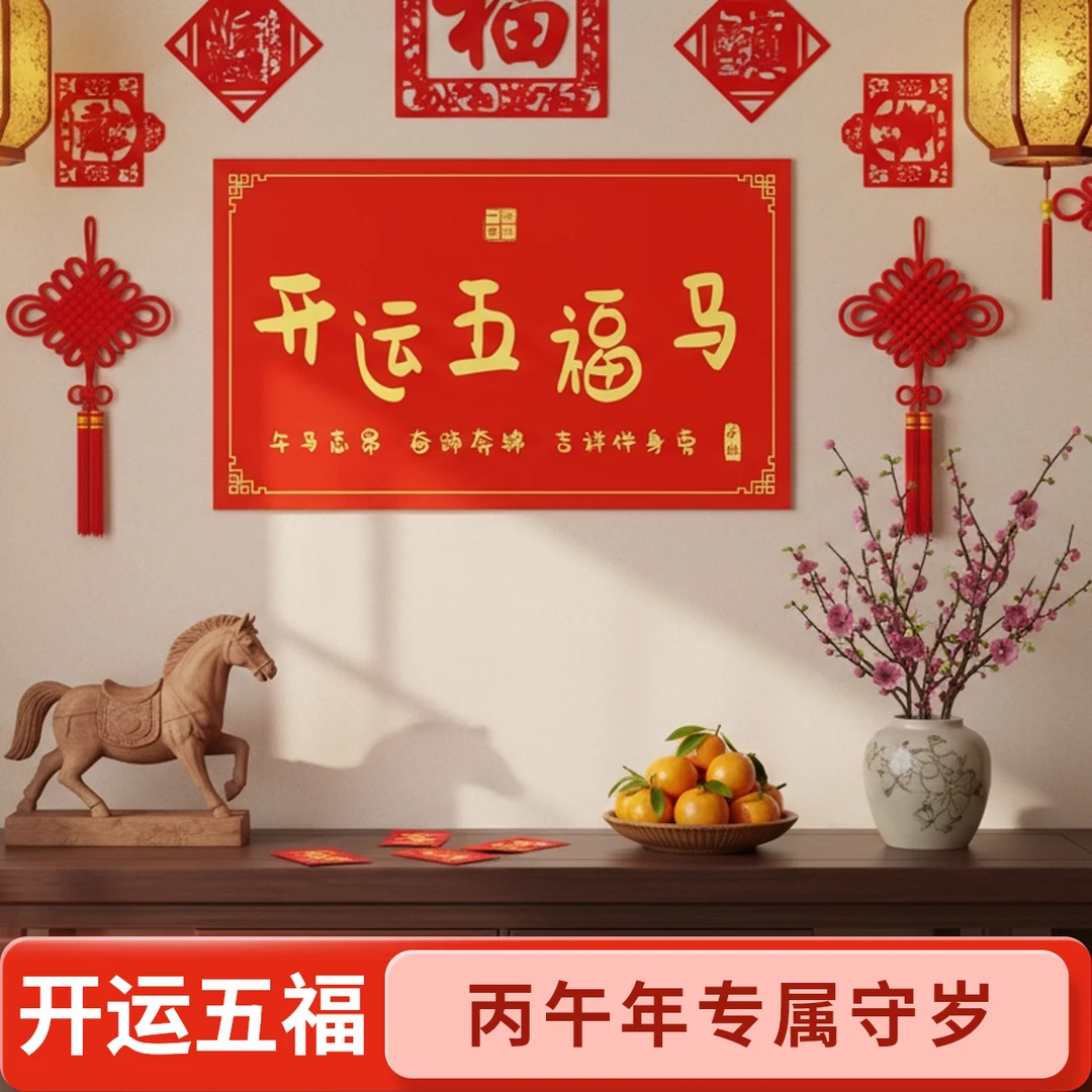 【老师推荐2026年守岁专属】开运五福十二生肖元辰五福卡