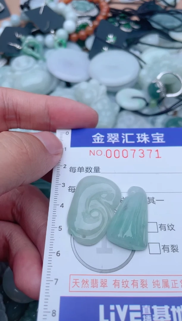 翡翠未镶嵌颈饰7371