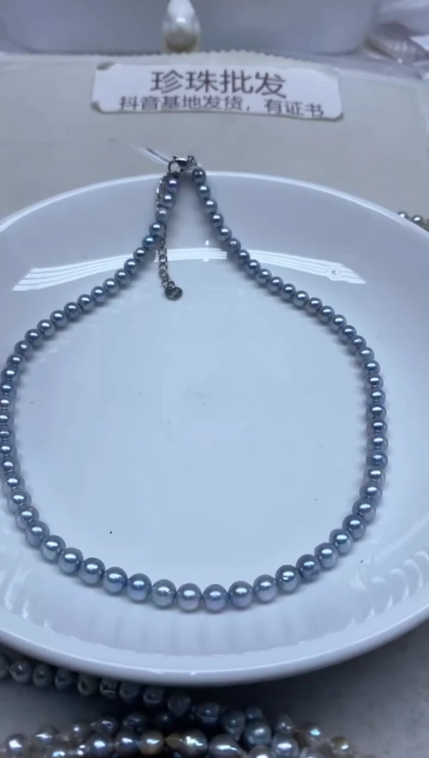 未镶嵌海水珍珠颈饰5-6