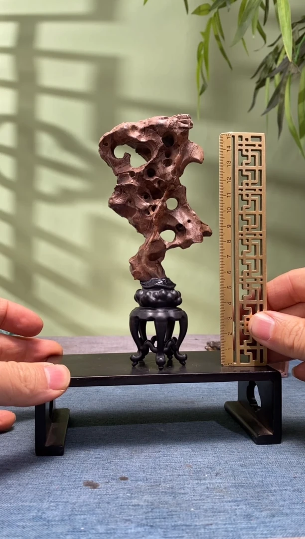 石材树脂底座 石头是青州玲珑石