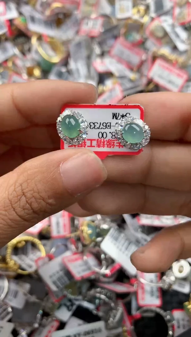 银S925镶嵌戒指翡翠8888-----1