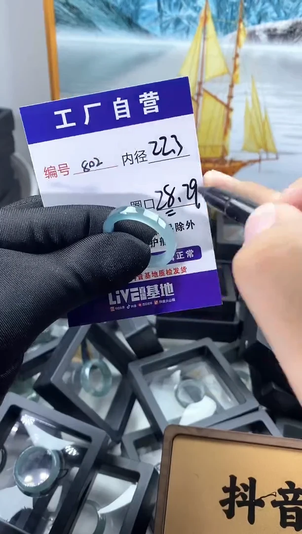 未镶嵌戒圈翡翠802