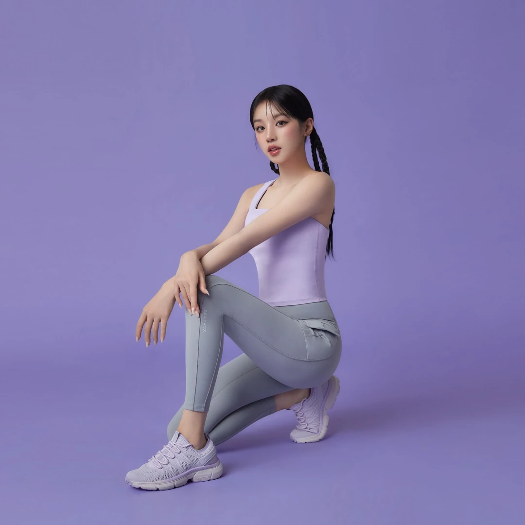 XEXYMIX女款黑标360N侧边翻盖口袋高腰瑜伽裤健身运动XWFLG01H305