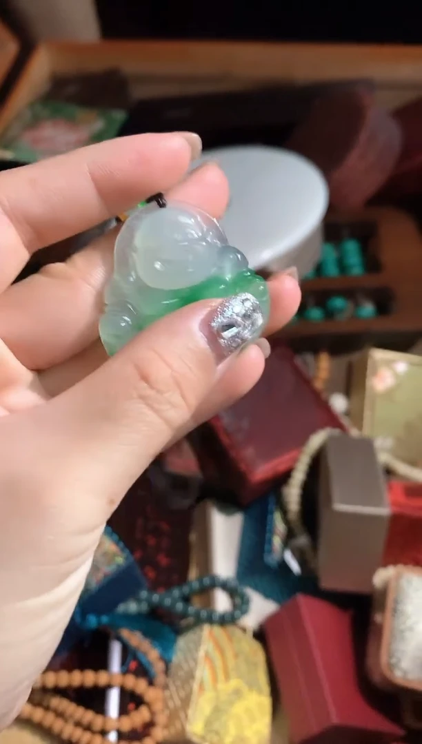 翡翠未镶嵌颈饰永玉阁精品专属摆件