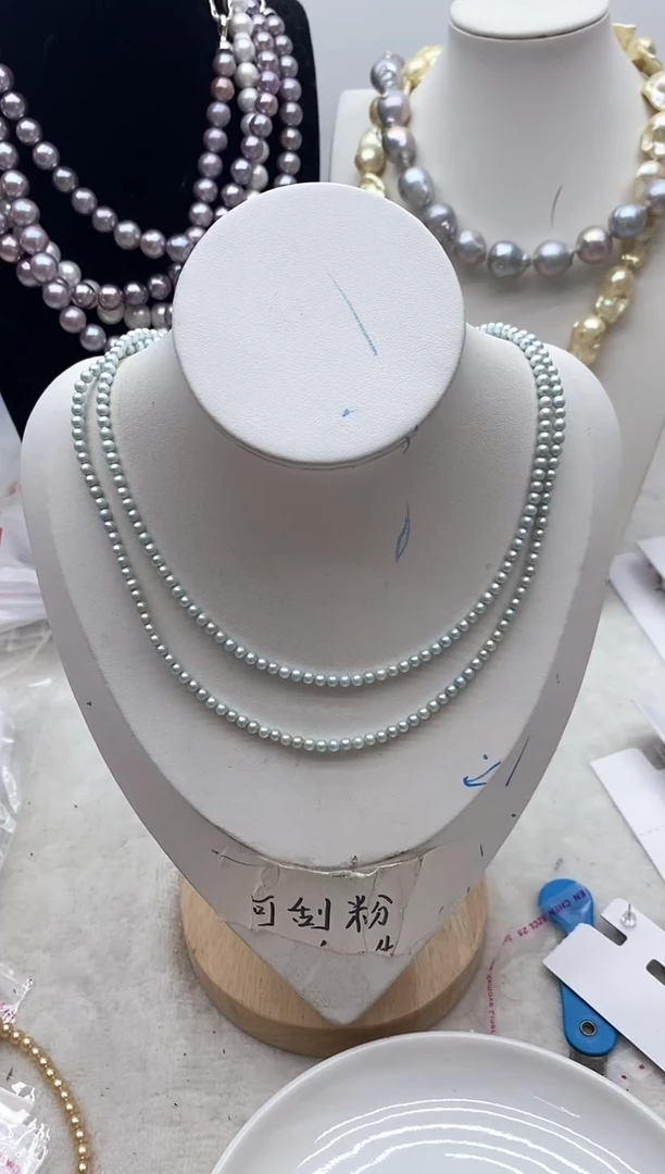 【闪购商品】淡水珍珠颈饰钛钢107