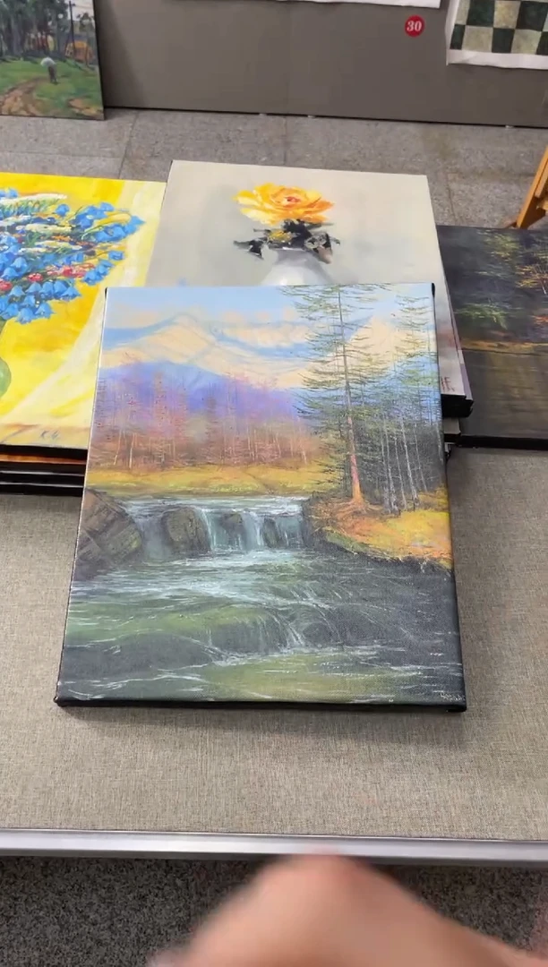 俄美协画家原创油画40*50 内框