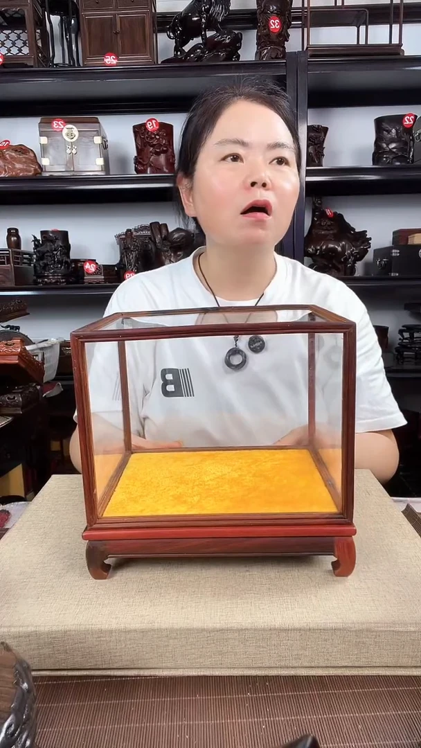 木玻璃罩3号老李红木工艺品