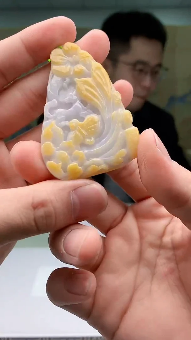 【闪购商品】定制翡翠未镶嵌5153bb-毛货挂件16