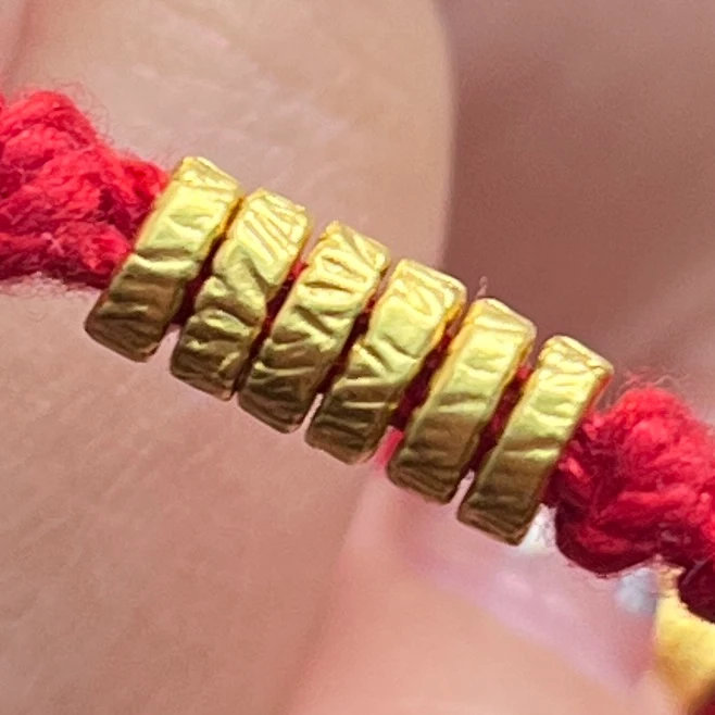 金邮送福 足金盘缠卡5mm