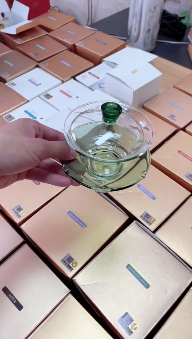 荷叶盖碗/湖绿色。。。