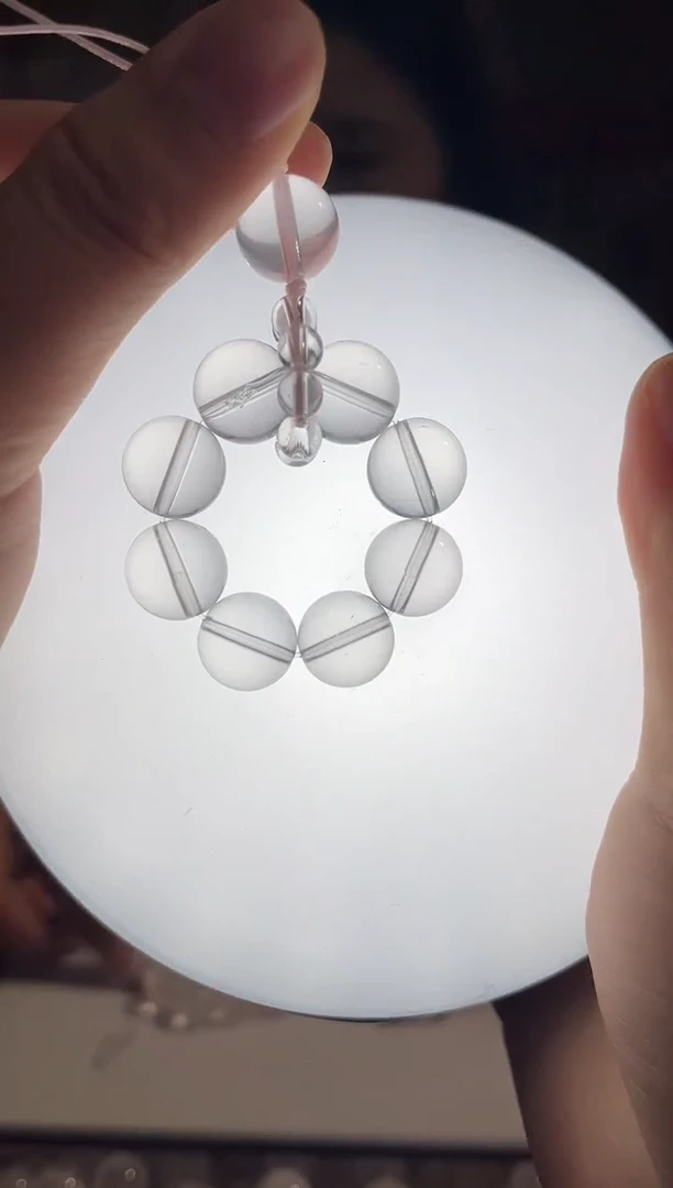 【闪购商品】水晶挂件未镶嵌3多样性发其一奶白晶12+