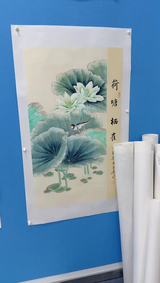 国画荷塘同类型随机