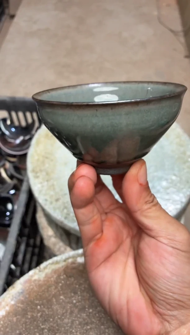 茶盏真柴烧建盏换点柴火
