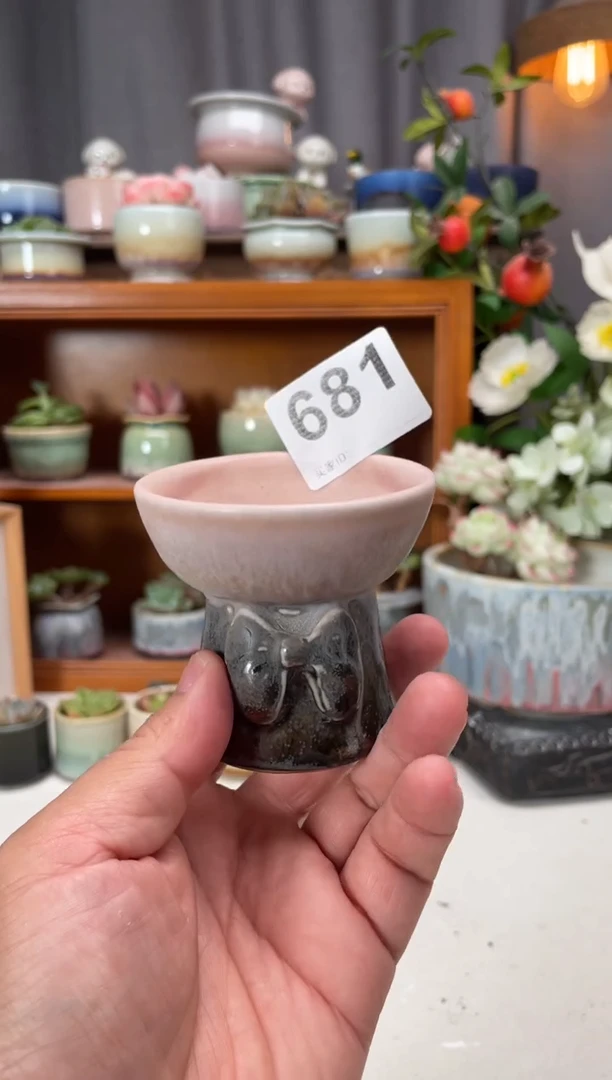瓷片681知木小芳花盆