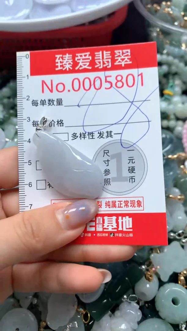 翡翠未镶嵌吊坠(不含链)5801