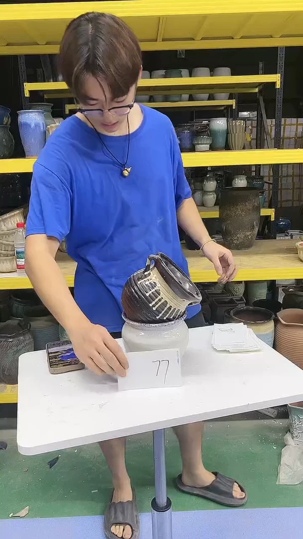 紫砂花盆宜兴紫砂粗陶花盆77