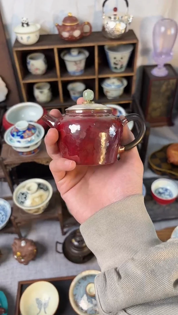 波光粼粼大号红茶壶