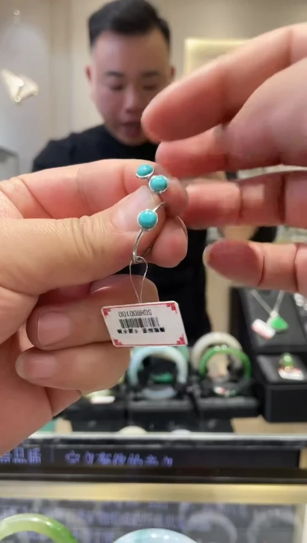 银S925镶嵌和田玉耳饰多样性发一