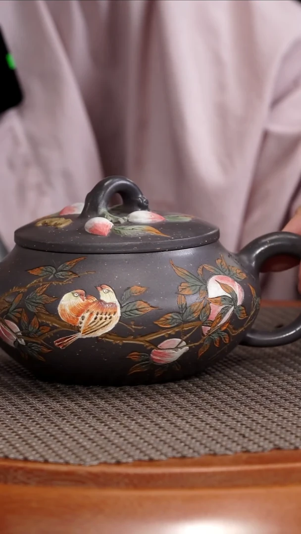 茶壶紫砂【F084】碗桃 宜兴紫砂DXY