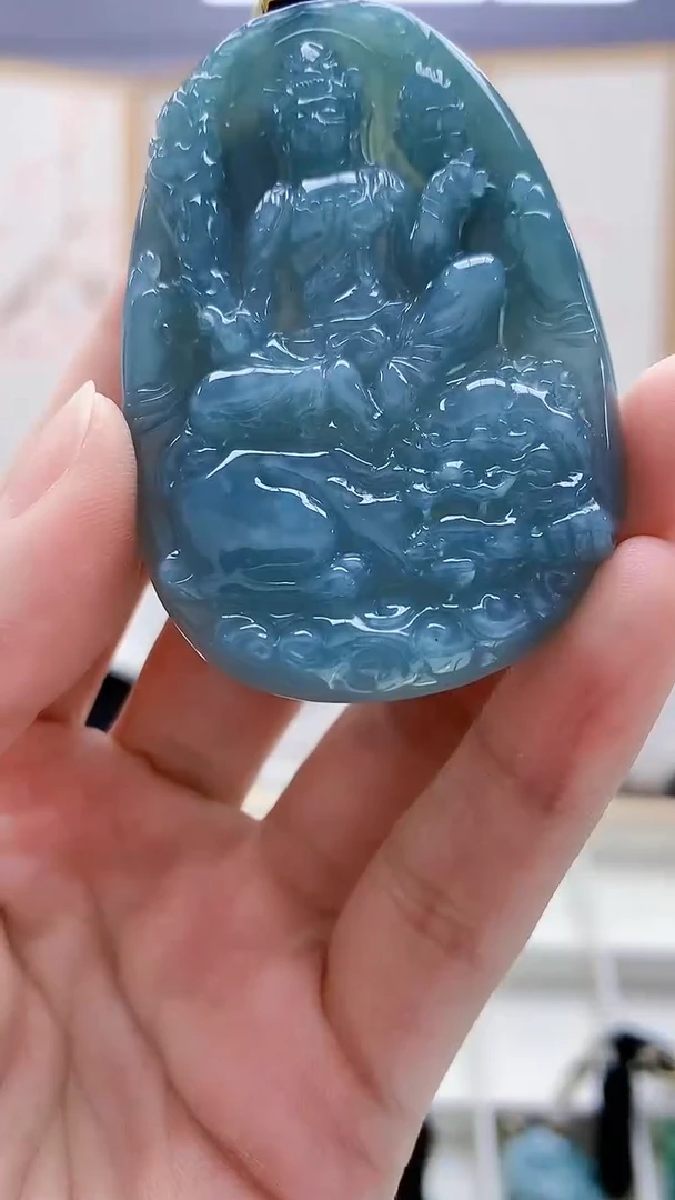 未镶嵌定制翡翠4898lr-毛货挂件24