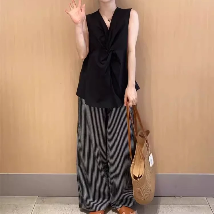 夏装搭配一整套小个子韩版高级感穿搭松弛感显瘦减龄两件套装女潮