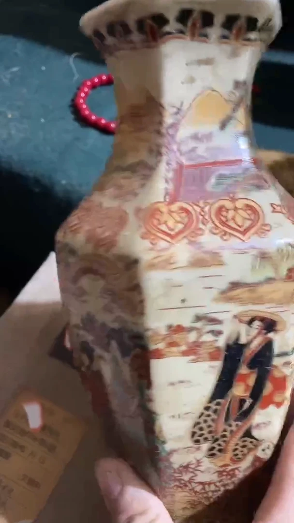 玉米福满专属链接  六角侍女瓶  一对