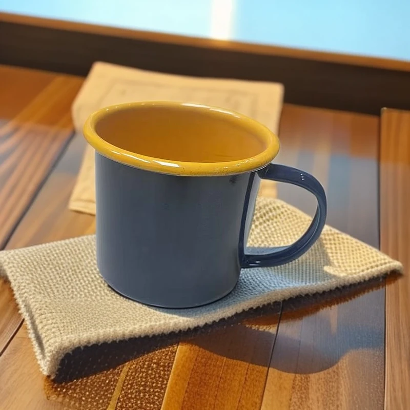 8cm搪瓷珐琅彩口杯出外贸