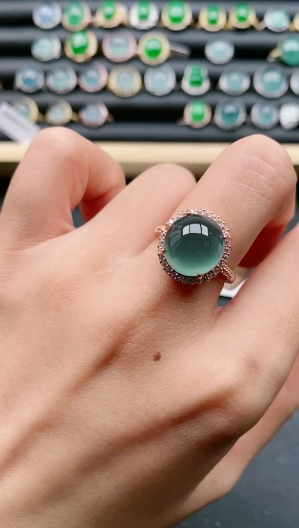 【闪购商品】翡翠戒指银S925镶嵌1111111111111