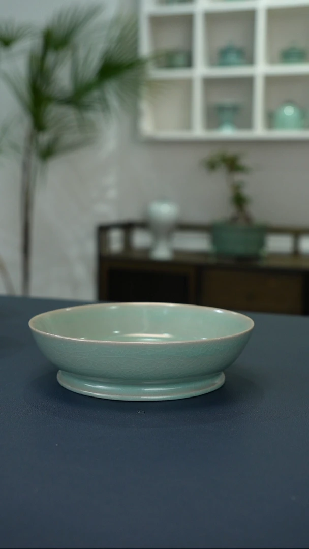 瓷片61号卷足圆洗14.5口径一级品     洁