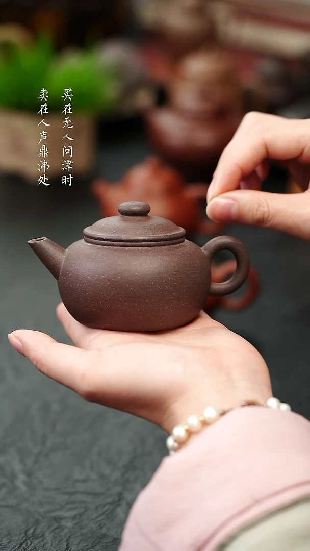 茶壶紫砂蒋莉全手巨轮珠