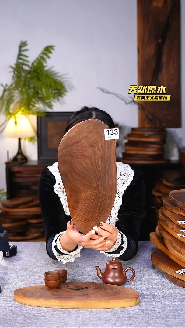 木北美黑胡桃原木.干裂疤结不属于商品质量问题完美主义者慎拍